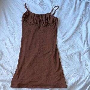 Kendall & Kylie Brown Mini Dress